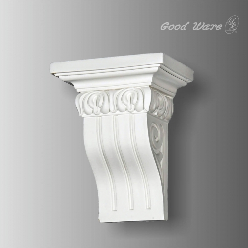 Polyurethane fluted decorative kitchen corbel