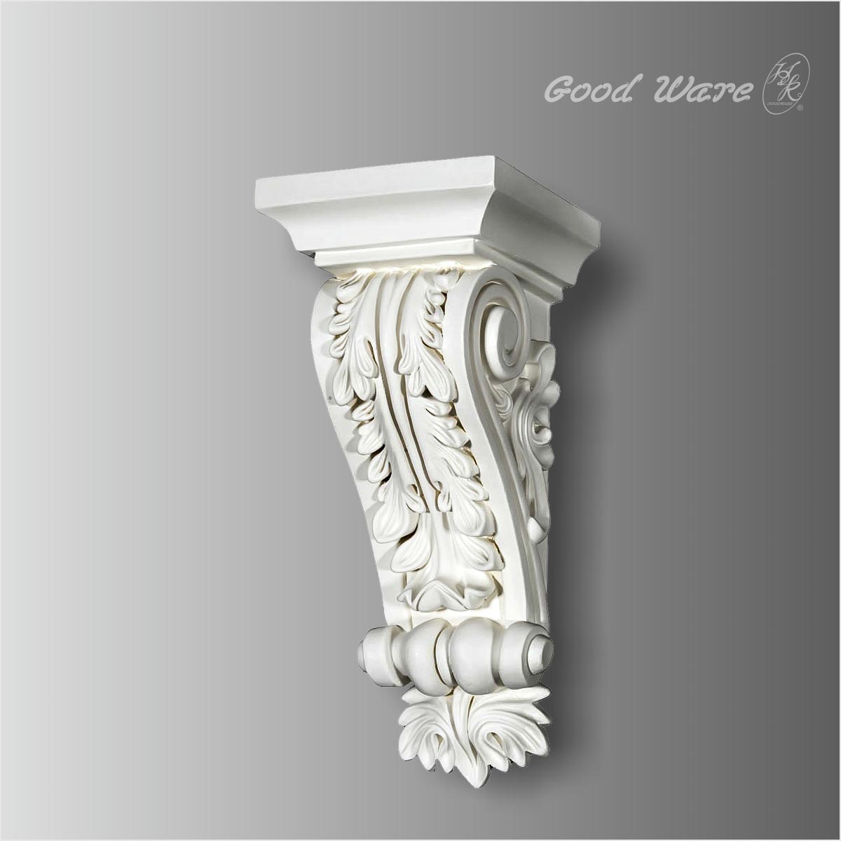 Decorative acanthus leaves polyurethane corbel