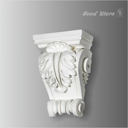 Polyurethane acanthus and shell wall corbels