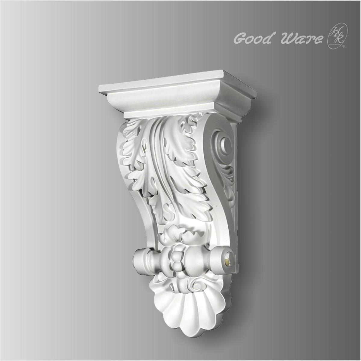Polyurethane acanthus and shell victorian corbels