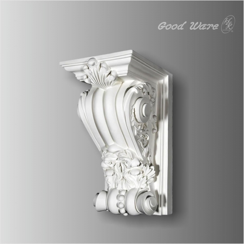 Polyurethane scroll decorative shelf brackets