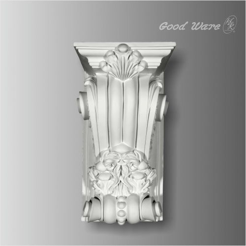 Polyurethane scroll decorative shelf brackets
