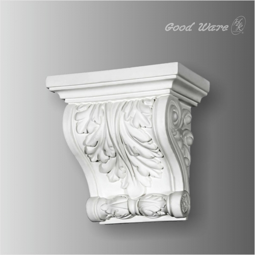 Polyurethane acanthus corbel wall shelf