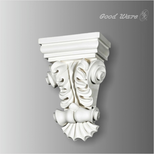 Polyurethane scroll leaf porch corbels