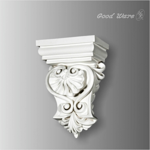 Polyurethane decorative scroll corbel