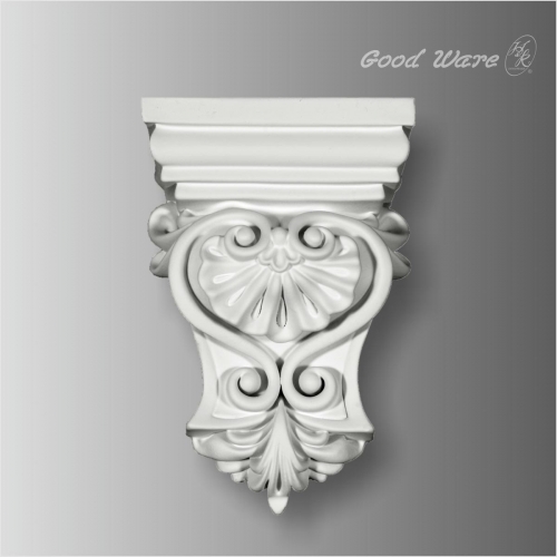 Polyurethane decorative scroll corbel