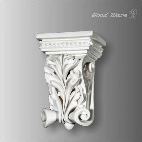 Polyurethane floral and bead vintage corbels
