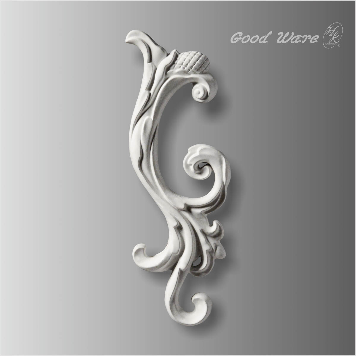 Polyurethane scrolls for cabinets