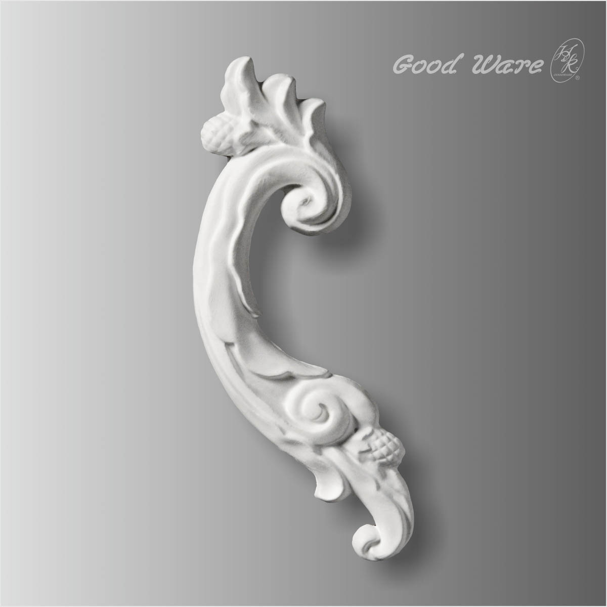 Polyurethane onlay applique for wall décor