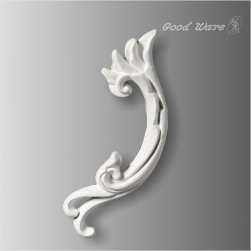 Polyurethane scroll appliques and onlays