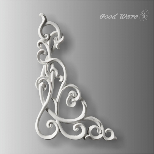 Polyurethane appliques for cabinets