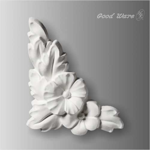 Embossed polyurethane carvings corner