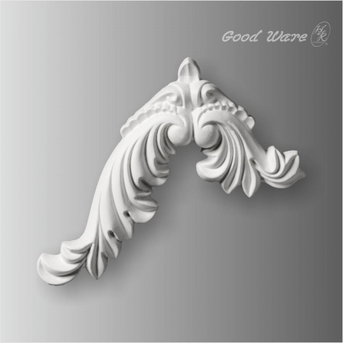 Scrolls leaf onlays for cabinet