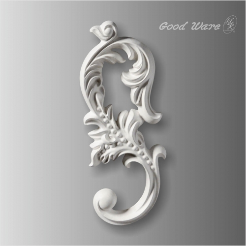 Scroll onlays for fireplace mantel