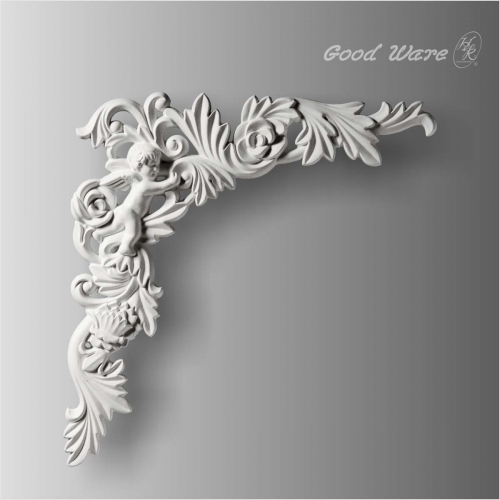 Polyurethane angel corner onlays appliques