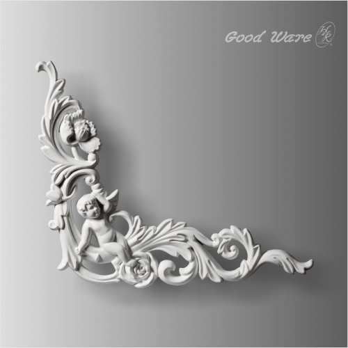 Applique and onlays corner for cabinet