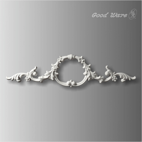 Scroll leaf decorative appliques for cabinet