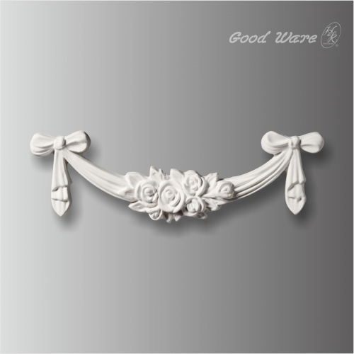 Polyurethane rose center swags onlays