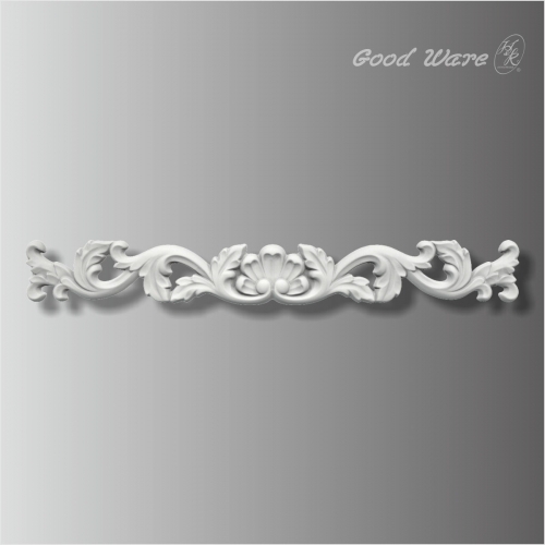 Shell center applique and onlay for cabinet