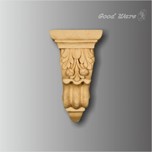Polyurethane decorative faux wood mantel corbels