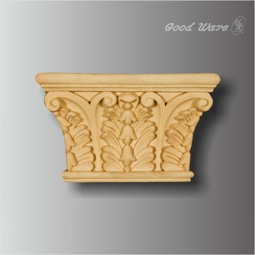 Polyurethane faux wood corbel shelf brackets