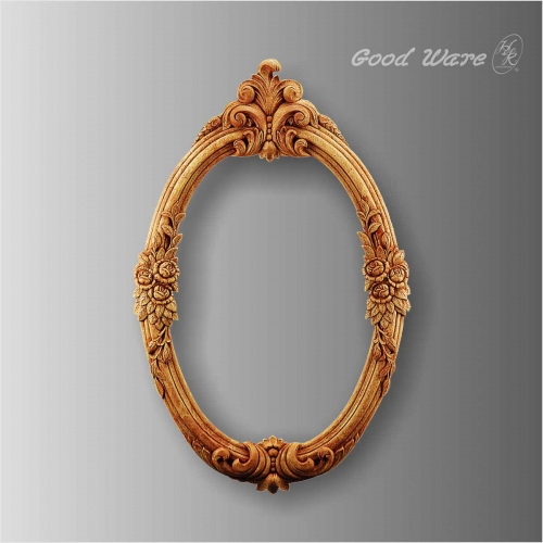 Polyurethane faux wood mirror frame molding