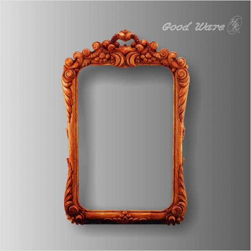 Decorative faux wood large mirror frames