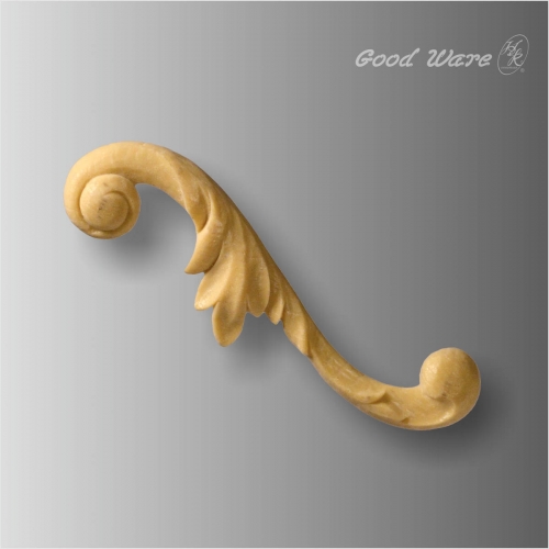 Polyurethane scroll leaf furniture trim
