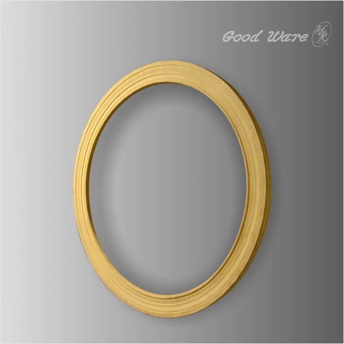 Faux wood round simple mirror frame for sale