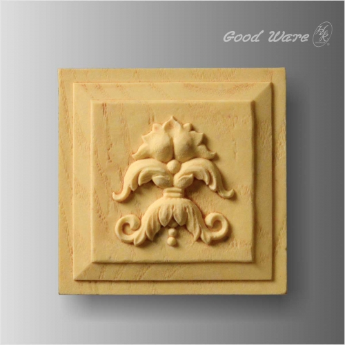 Polyurethane faux wood applique corner