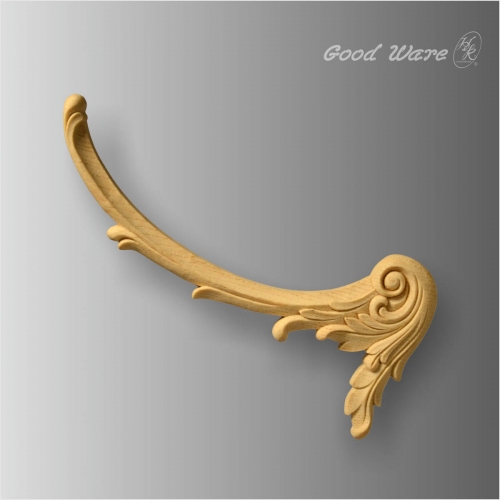 Polyurethane faux wood french appliques