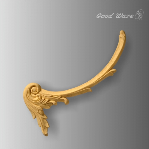 Polyurethane faux wood furniture appliques