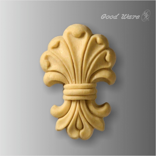 Faux wood fleur de lis onlay for sale