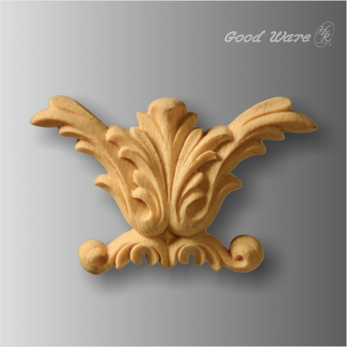 Faux wood appliques and onlays for furniture