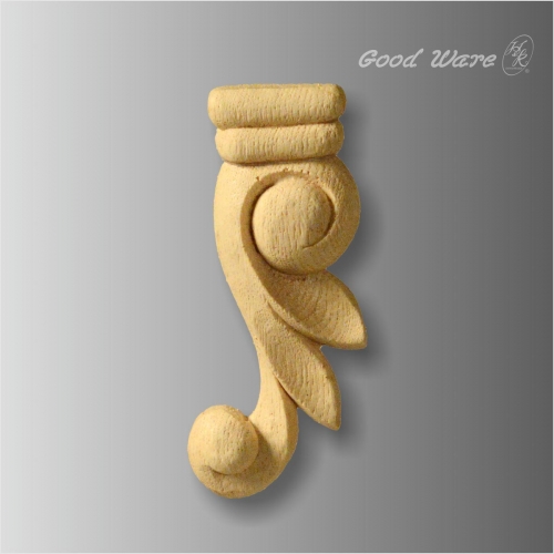 Decorative faux wood moulding for furniture