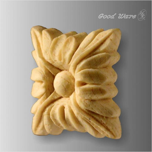 Faux wood decorative furniture appliques