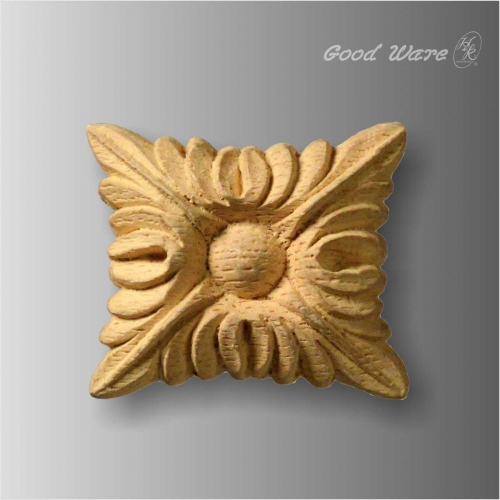 Faux wood appliques for cabinets