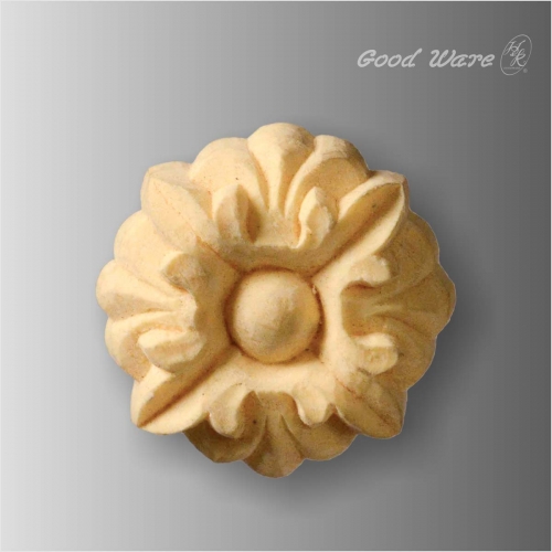 Small round rosette onlays for furniture