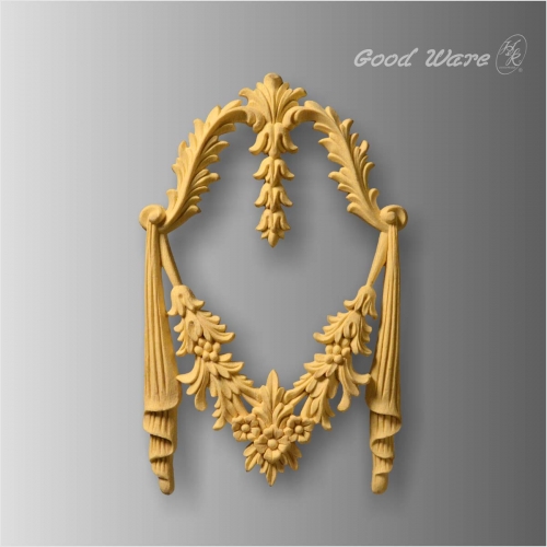 Polyurethane faux wood decorative molding appliques