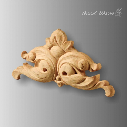 Faux wood centers onlays appliques