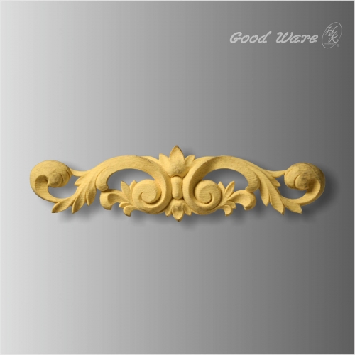 Scroll leaf decorative molding for furniture