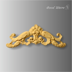 Faux wood decorative appliques for cabinets