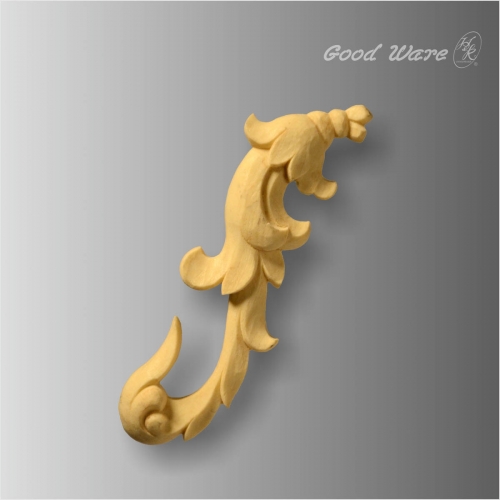 Polyurethane faux wood decorative onlays