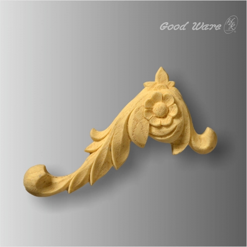 Polyurethane faux wood decorative wall appliques