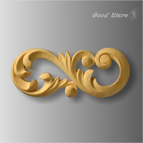 Polyurethane scroll leaf interior accents molding
