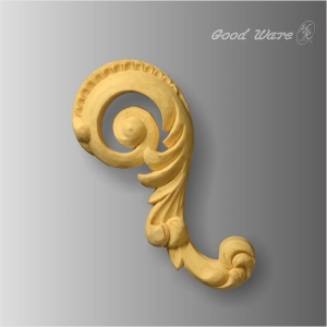 Polyurethane faux wood embossed appliques