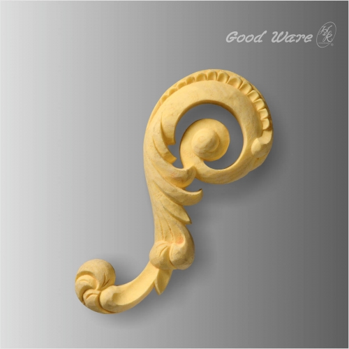 Polyurethane embossed carvings faux wood appliques