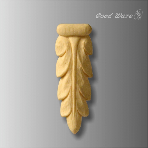 Polyurethane faux wood carved decoration molding