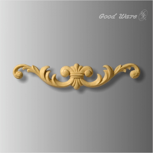 Faux wood scroll leaf kitchen wall appliques