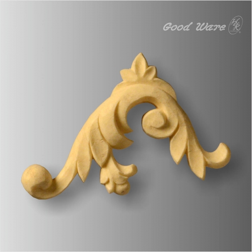 Polyurethane decorative faux wood scroll molding